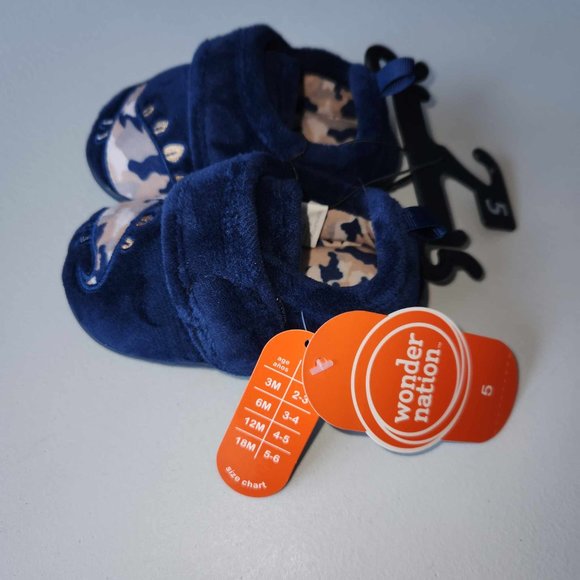 Wonder Nation Dinosaur Toddler Slippers - Size 5 - NWT - Picture 2 of 5